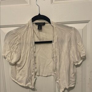 Short Sleeve Cropped Cardigan